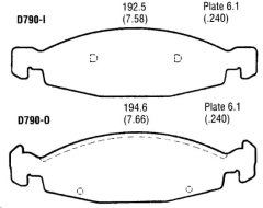 Bremsklötze Vorne - Brakepads Front  Grand Cherokee 99-02